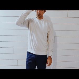 French Terry Crew Neck Sweater from Zara